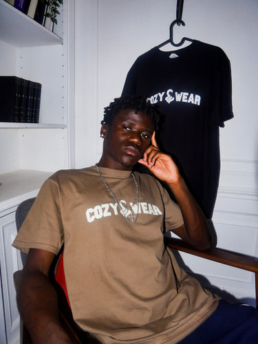 COZYWEAR BEIGE & CREAM TEE