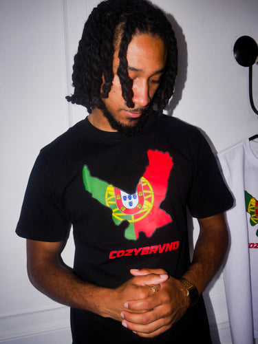 COZYBRVND PORTUGAL BLACK TEE