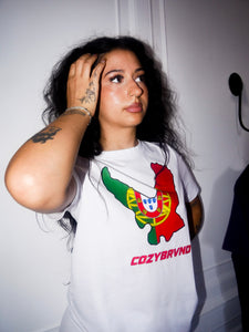 COZYBRVND PORTUGAL WHITE TEE