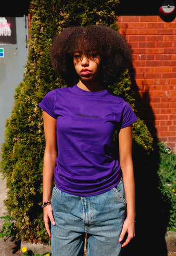 PURPLE LOGO TEE
