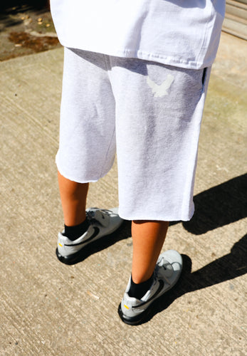COZY GREY JOGGER SHORTS