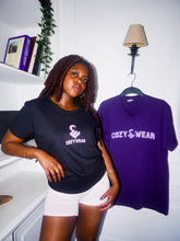 COZYWEAR BLACK & PURPLE TEE