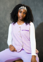 COZYWEAR PURPLE SHERPA FLEECE GILET