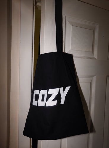 BLACK COZY TOTE BAG