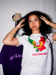 COZYBRVND PORTUGAL WHITE TEE
