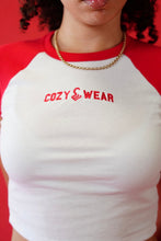 COZYWEAR WHITE & RED BABY TEE