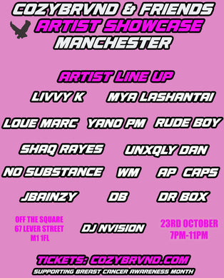 MANCHESTER ARTIST SHOWCASE OCTOBER