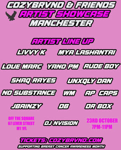 MANCHESTER ARTIST SHOWCASE OCTOBER