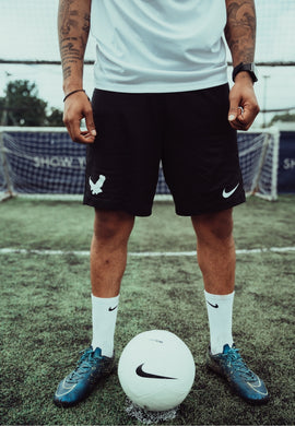 COZYBRVND FC BLACK SHORTS