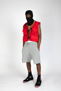 RED UTILITY VEST