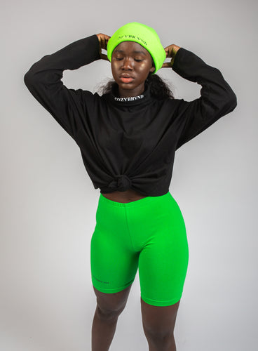 ELECTRIC GREEN BEANIE