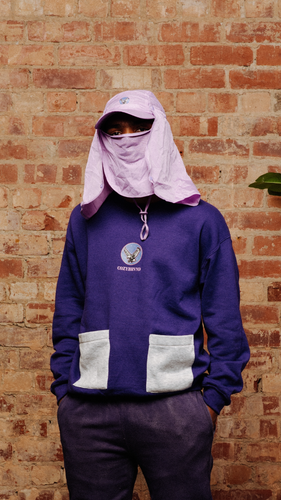 purple pocket sweatshirt