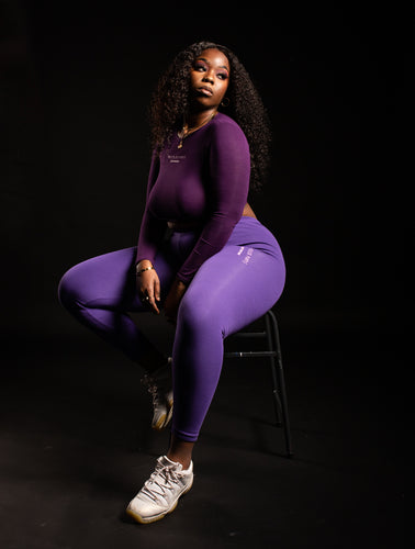 COLOR PURPLE LEGGINGS