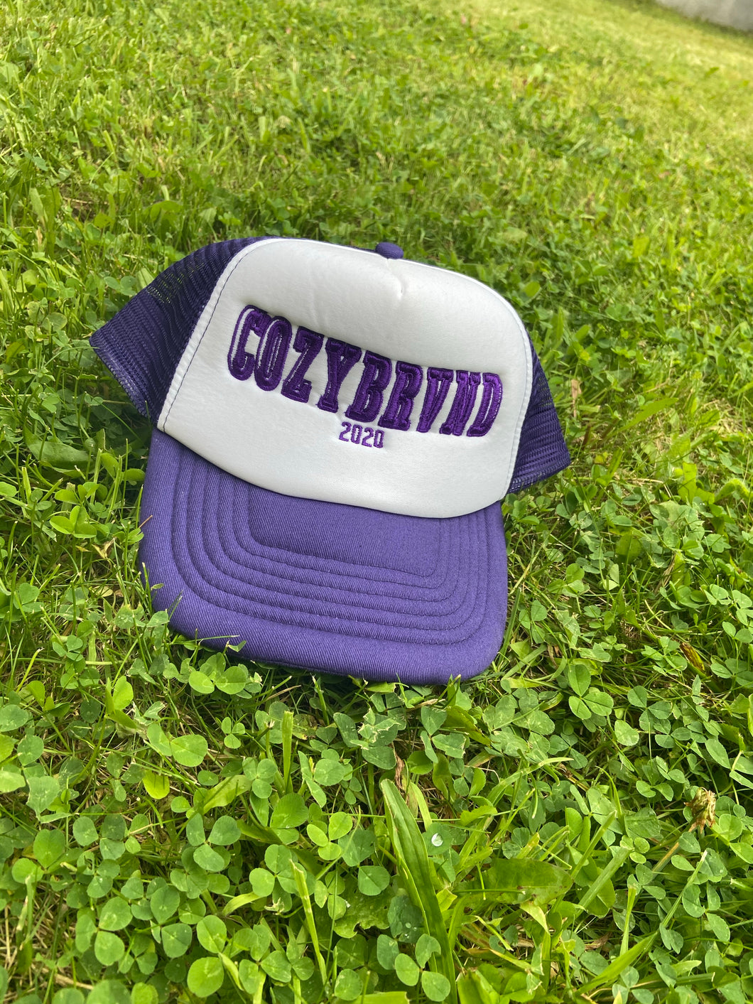 Purple Mesh Trucker hat