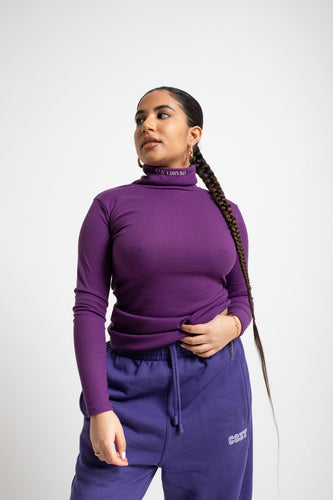 PURPLE TURTLE NECK