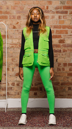 Green leggings