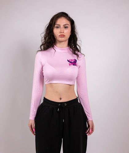 PINK CROP TOP