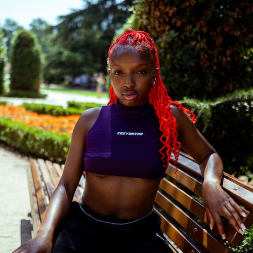 PURPLE CROP TOP